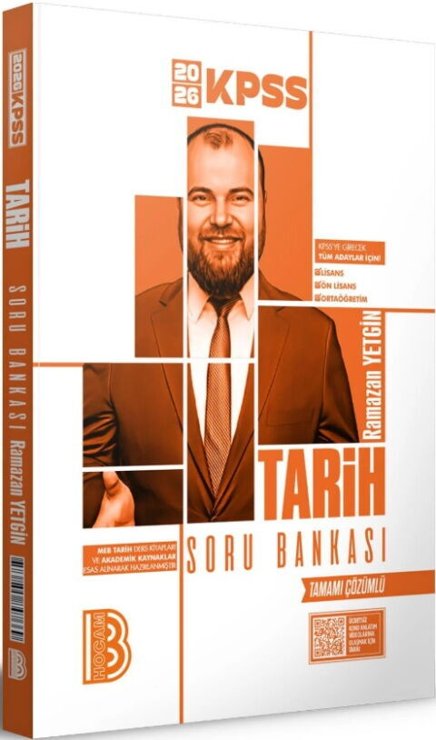 Benim Hocam Yayınları 2026 KPSS Tarih Tamamı Çözümlü Soru Bankası Ramazan Yetgin