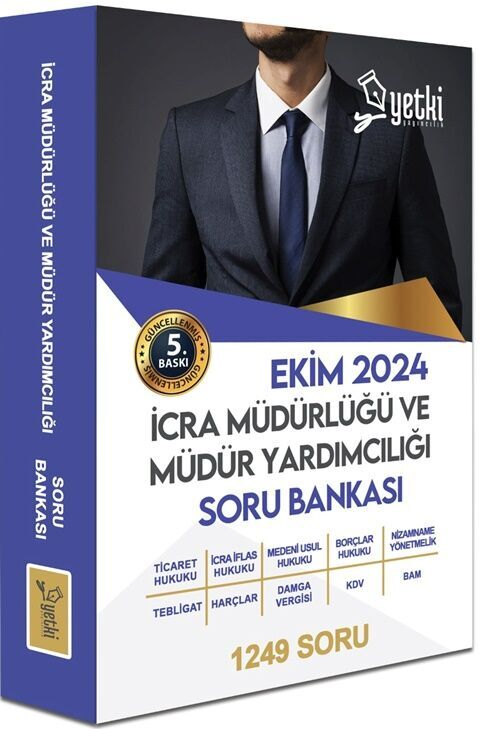 Yetki Yayınları 2024 İcra Müdürlüğü ve Yardımcılığı Sınavı Soru Bankası