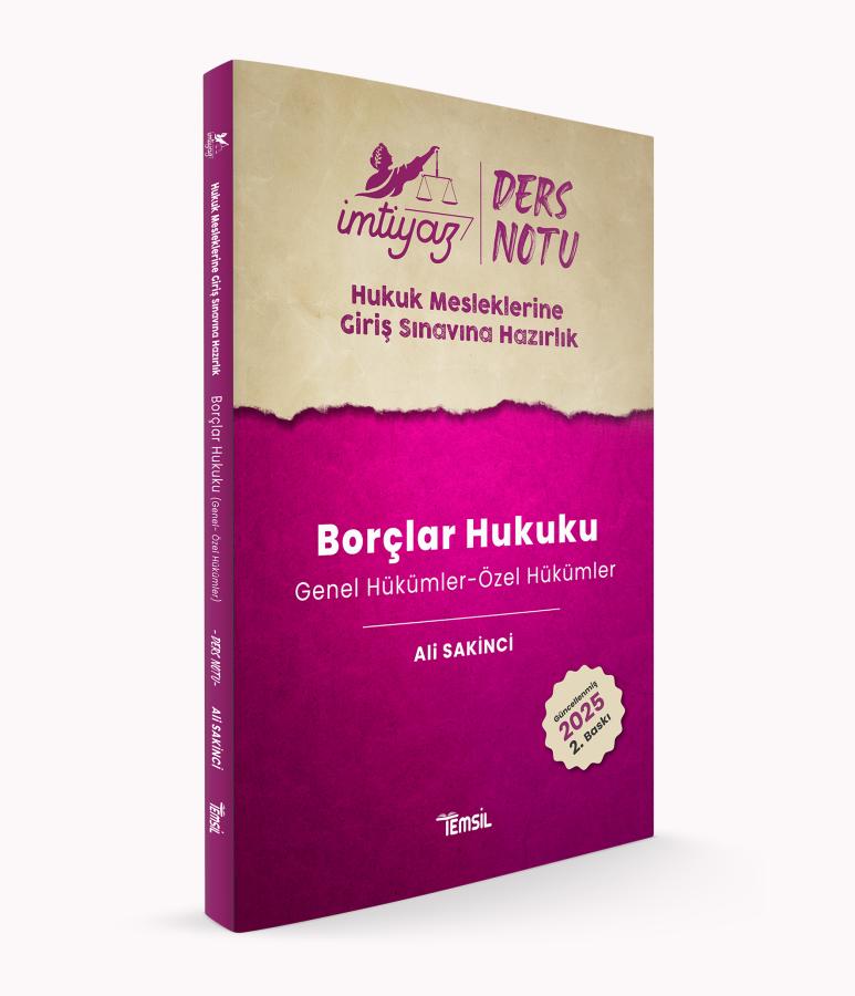 HMGS Borçlar Hukuku Genel Hükümler - Özel Hükümler ALİ SAKİNCİ Temsil Kitap
