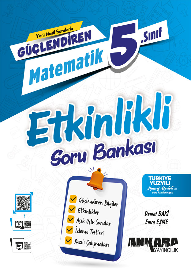 5.Sınıf Güçlendiren Matematik Etkinlikli Soru Bankası Demet Baki - Emre Eşme Ankara Yayıncılık