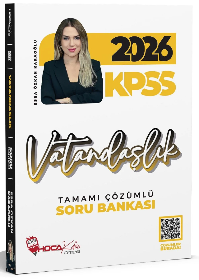 Hoca Kafası Yayınları 2026 KPSS Vatandaşlık Soru Bankası Çözümlü Esra Özkan Karaoğlu