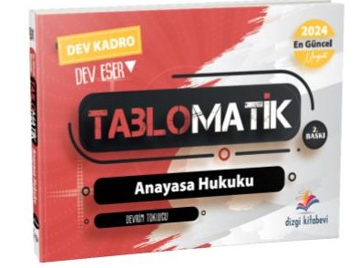 Dizgi Kitap Tablomatik Anayasa Hukuku 2024