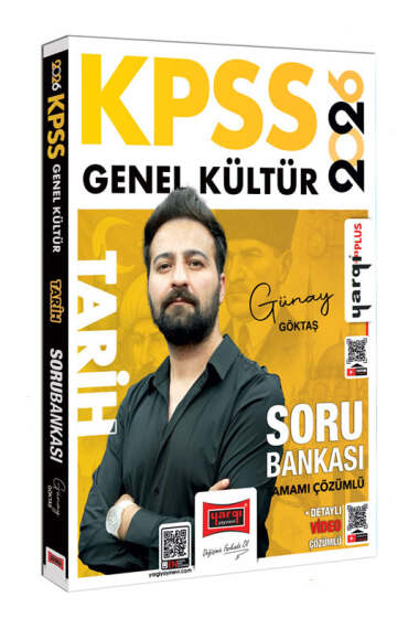 Yargı Yayınları 2026 KPSS Genel Kültür Tamamı Çözümlü Tarih Soru Bankası Günay Göktaş