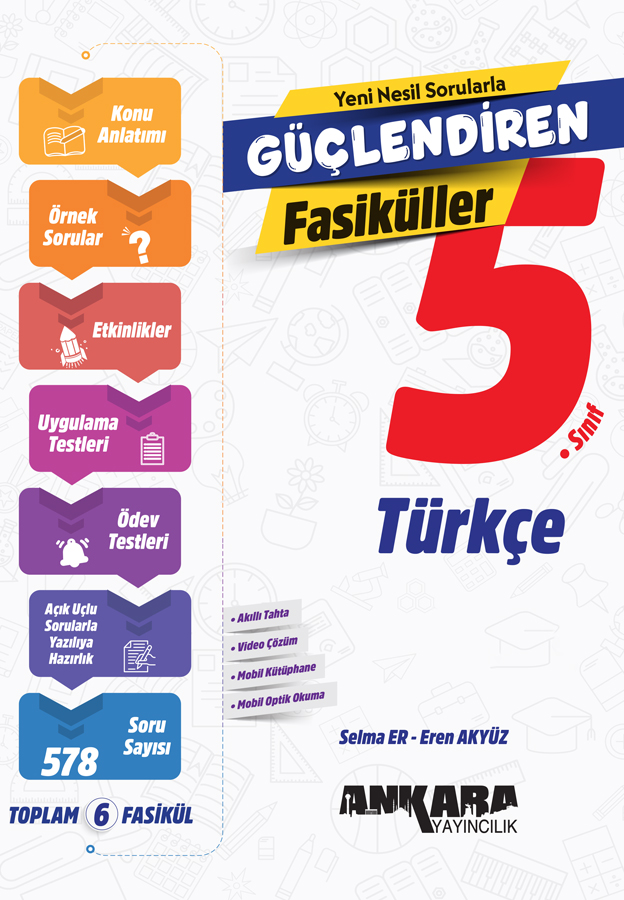 5. Sınıf Güçlendiren Türkçe Fasiküller Selma Er, Eren Akyüz Ankara Yayıncılık