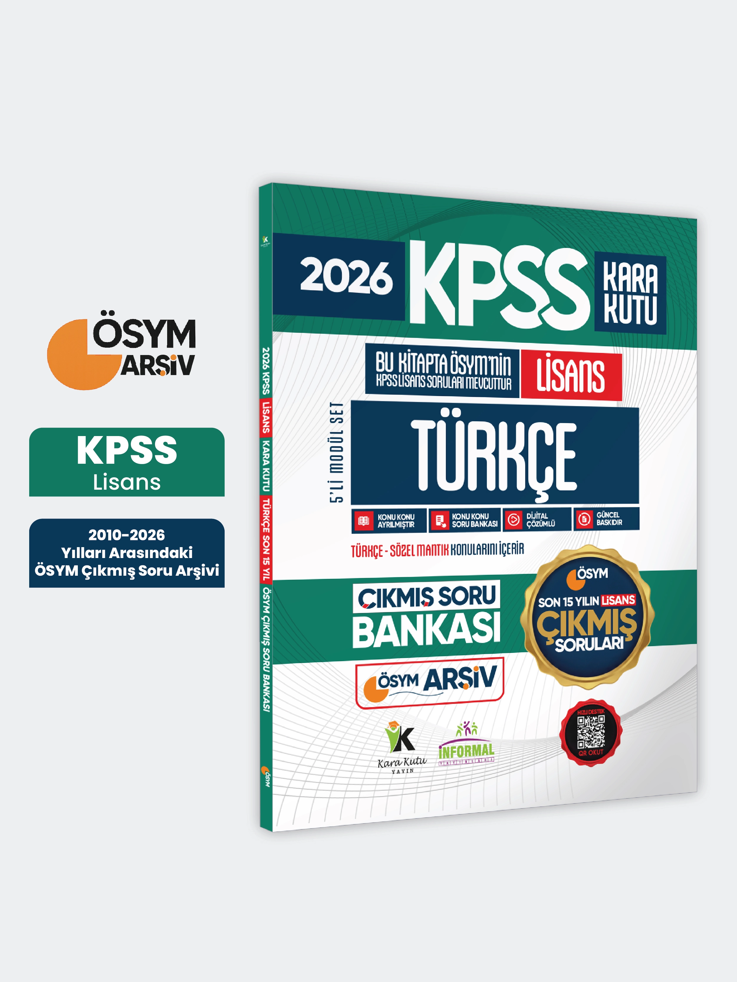 2026 FULL Lisans KPSS Lisans Türkçe Kara Kutu ÖSYM Çıkmış Soru Bankası Son 15 Yıl(Sadece Lisans)