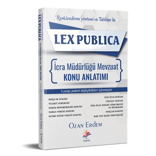 LEX Publica İcra Müdürlüğü Mevzuat Konu Anlatımı Dizgi Kitap Yayınları