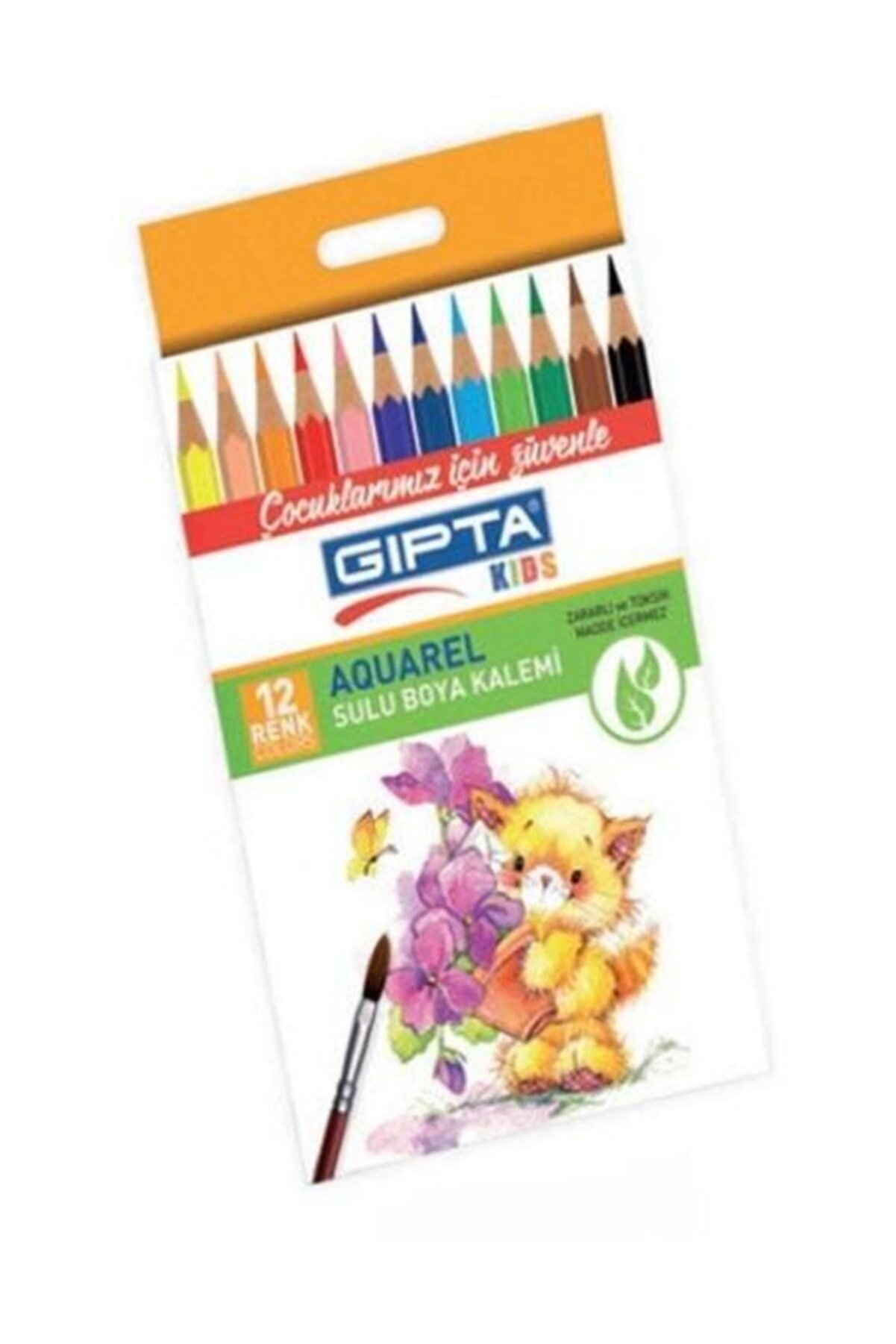 Gıpta Aquarel Sulu Boya Kalemi 12 Renk