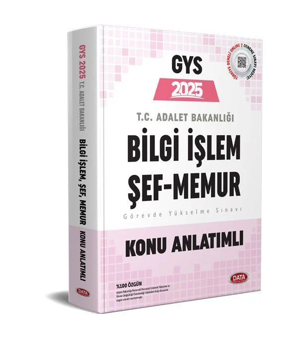 Adalet Bakanlığı Bilgi İşlem (Merkez-Taşra) Şef (Taşra) Memur GYS Konu Anlatımlı