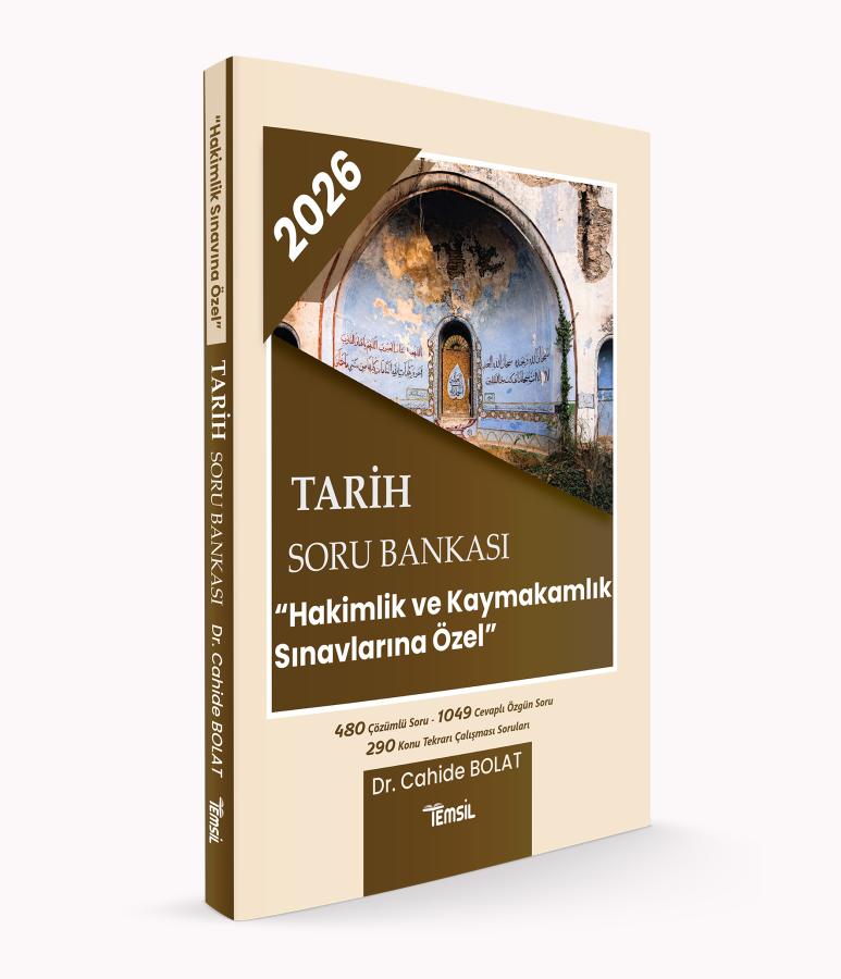 Tarih Soru Bankası "Hakimlik ve Kaymakamlık Sınavlarına Özel" Cahide Bolat Temsil Kitap