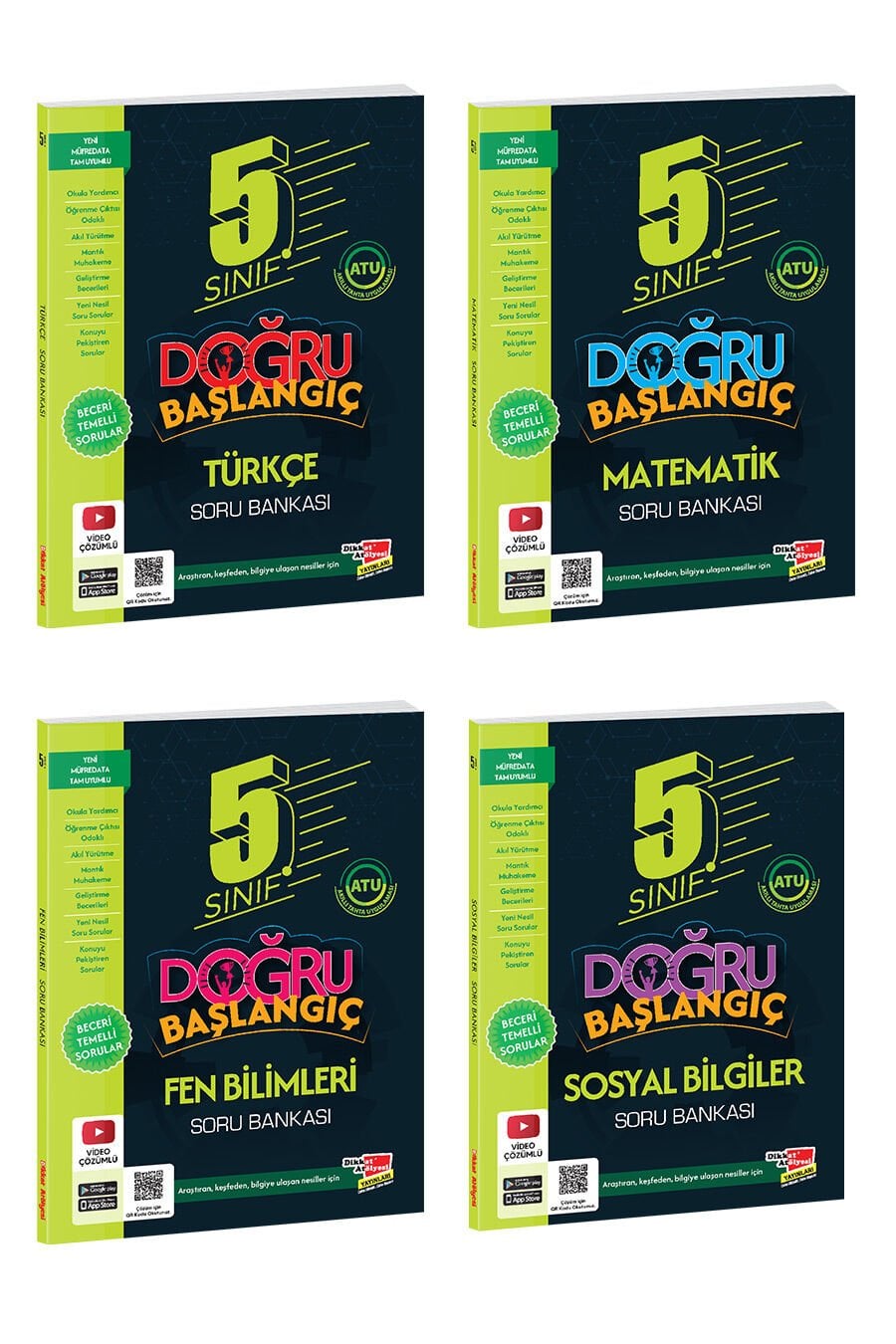 5. Sınıf Tüm Dersler Soru Bankası Seti  Yeni Nesil (Türkçe, Matematik, Fen, Sosyal)