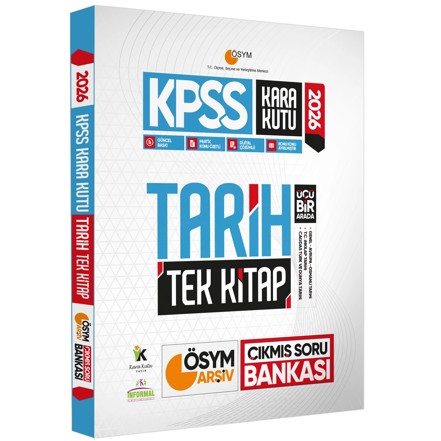 2026 KPSS Kara Kutu Tarih TEK KİTAP ÖSYM Arşiv Çıkmış Soru Bankası Konu Özetli Dijital Çözümlü