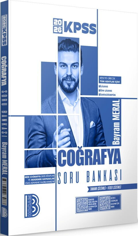 Benim Hocam Yayınları 2026 KPSS Coğrafya Tamamı Çözümlü Soru Bankası Bayram Meral