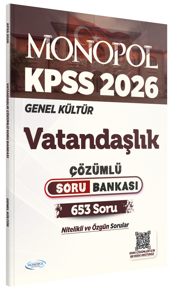 Monopol 2026 KPSS Vatandaşlık Soru Bankası Çözümlü Monopol Yayınları