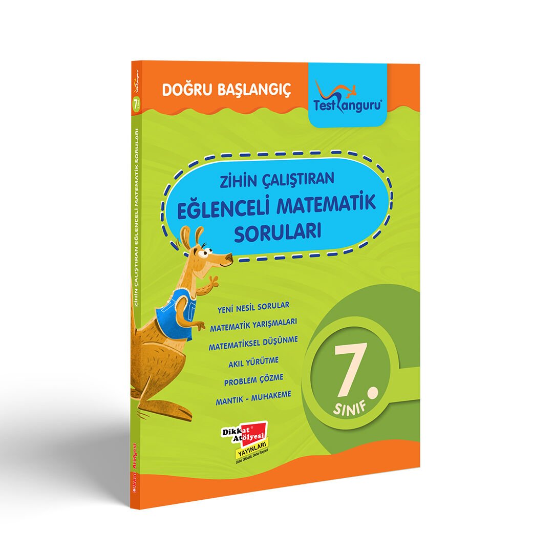 7. Sınıf Zihin Çalıştıran Eğlenceli Kanguru Matematik Soruları Dikkat Atölyesi Yayınları