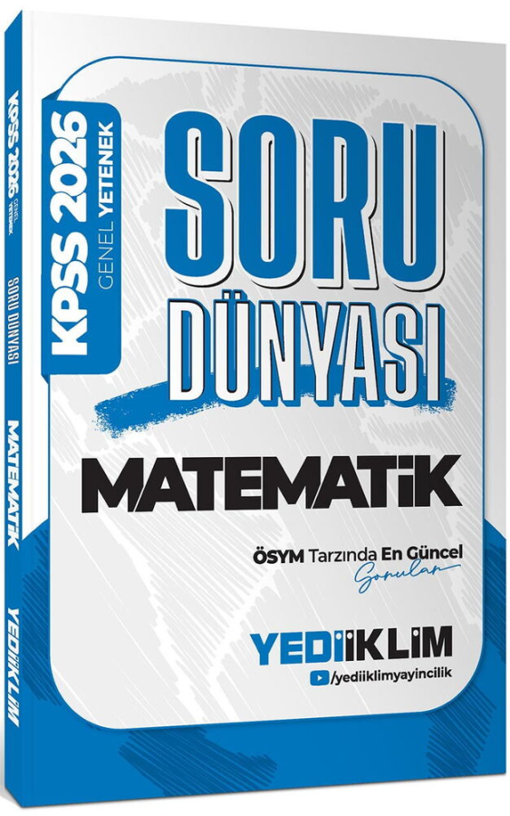 Yediiklim Yayınları 2026 KPSS Genel Yetenek Matematik Soru Dünyası Komisyon Yediiklim