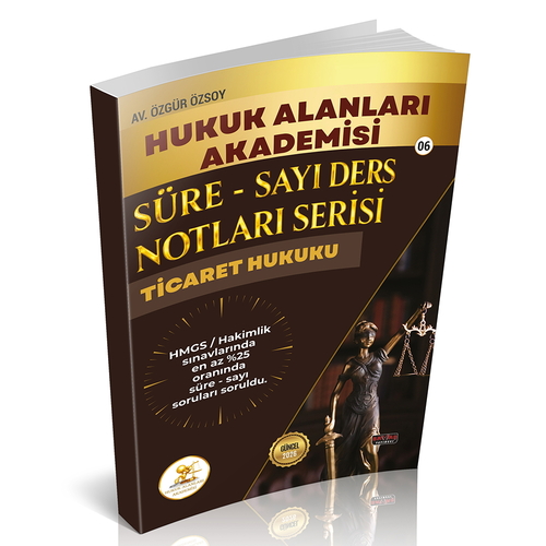 HUKAL HMGS/HAKİMLİK Süre-Sayı Ders Notları Serisi Ticaret Hukuku Savaş Yayınları 2026