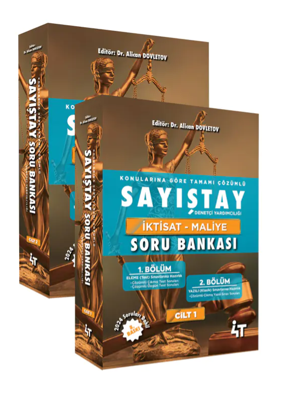 4T Yayınları Sayıştay Soru Bankası Çözümlü 2 Cilt 8. Baskı - Alican Dovletov 4T Yayınları