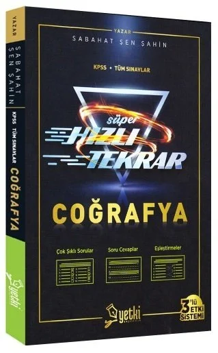Yetki Yayınları 2024 KPSS Coğrafya Süper Hızlı Tekrar