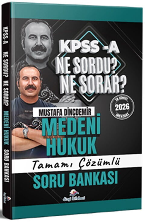 Dizgi Kitap Yayınları 2026 KPSS A Medeni Hukuk Ne Sordu Ne Sorar Tamamı Çözümlü Soru Bankası Mustafa Dinçdemir