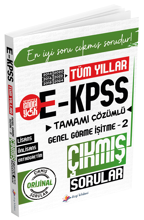 Dizgi Kitap Yayınları 2026 EKPSS Genel Görme İşitme-2 Çıkmış Sorular Tüm Yıllar Çözümlü