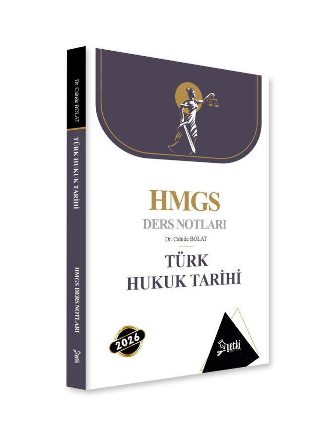 Yetki Yayınları 2026 HMGS Türk Hukuk TarihiDers Notları