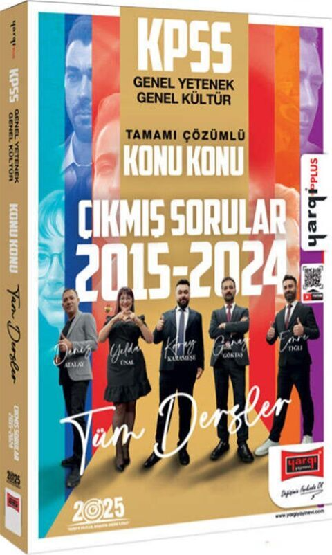 Yargı Yayınları 2025 KPSS Genel Yetenek Genel Kültür Tamamı Çözümlü Konu Konu Çıkmış Sorular