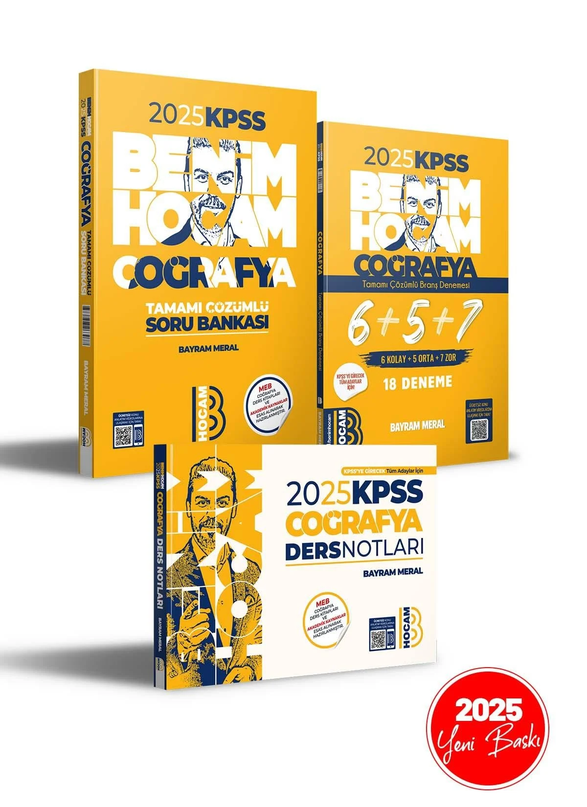 2025 KPSS Coğrafya Ders Notları - Soru Bankası ve 6+5+7 Deneme Seti Benim Hocam Yayınları