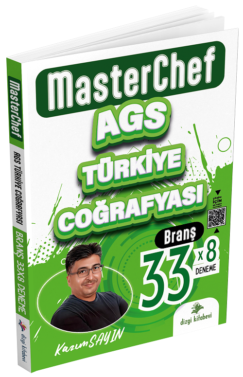 Dizgi Kitap MEB-AGS Türkiye Coğrafyası MasterChef 33x8 Deneme Çözümlü - Kazım Sayın ?Dizgi Kitap