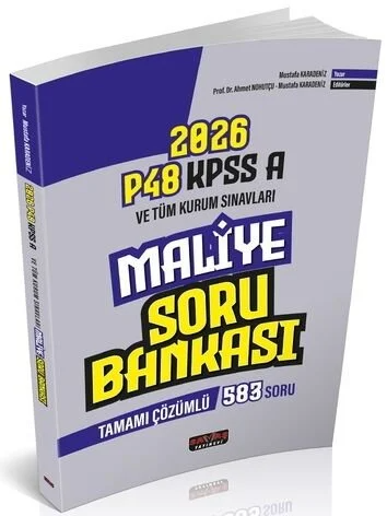 Savaş Yayınları 2026 P48 KPSS A Grubu Maliye Soru Bankası Tamamı Çözümlü
