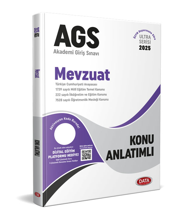 2025 MEB - AGS Mevzuat Konu Anlatımlı Data Yayınları
