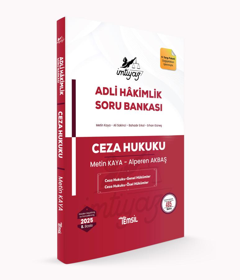 İMTİYAZ Ceza Hukuku (Genel Hükümler - Özel Hükümler) Soru Bankası Metin Kaya