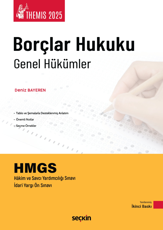 Themis Borçlar Hukuku Genel Hükümler Konu Anlatımı Deniz Bayeren Seçkin Yayınları