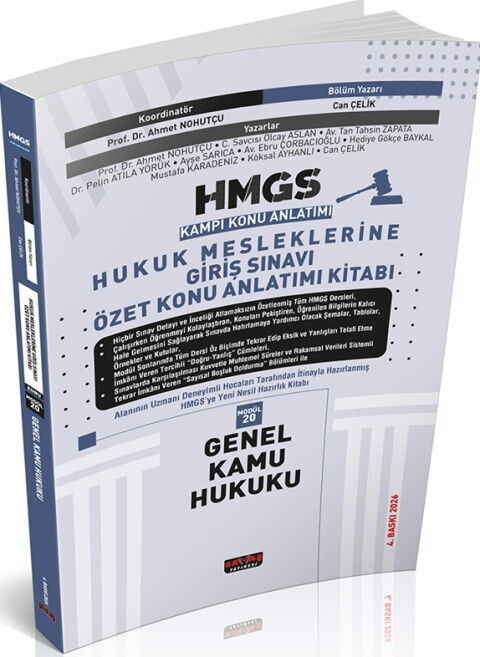 Savaş Yayınevi HMGS Özet Konu Anlatımı Genel Kamu Hukuku Şubat 2026 4. Baskı