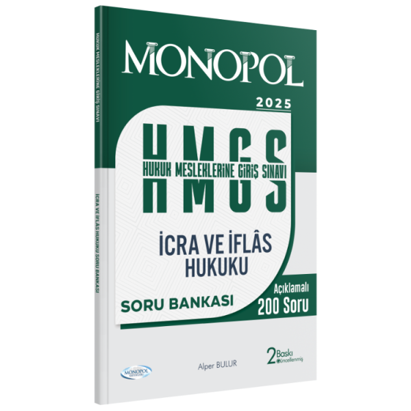 Monopol Yayınları 2025 HMGS İcra ve İflas Hukuku Soru Bankası