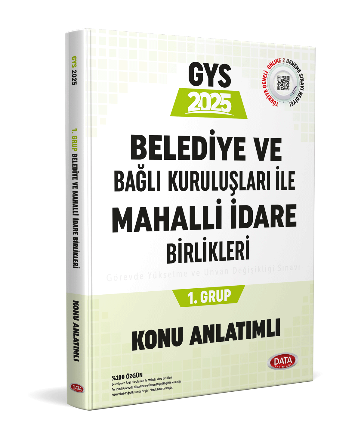 Data Yayınları Belediye ve Bağlı Kuruluşları İle Mahalli İdare Birlikleri 1. Grup Konu Anlatımlı