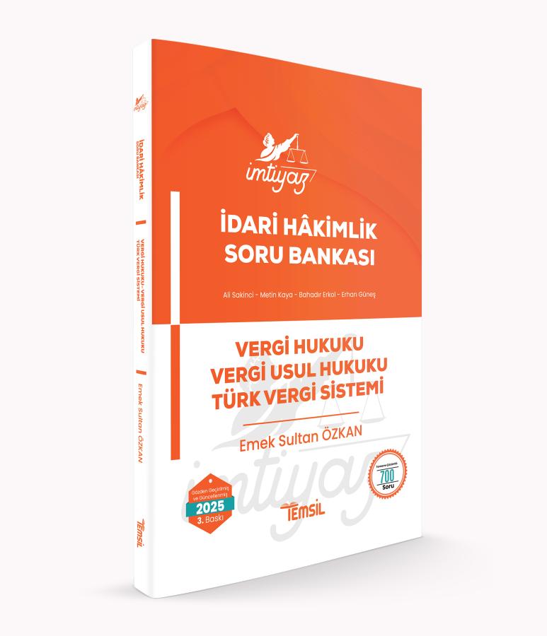 İMTİYAZ İdari Hâkimlik Vergi Hukuku - Vergi Usul Hukuku - TVS Soru Bankası Emek Özkan Temsil Kitap