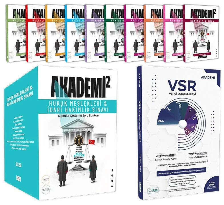 İlken Akademi İdari Hakimlik Modüler Çözümlü Soru Bankası + VSR 2026