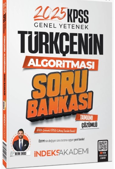 Süper Fiyat!! 2025 KPSS Türkçenin Algoritması Soru Bankası Çözümlü Berk Ekici İndeks Akademi