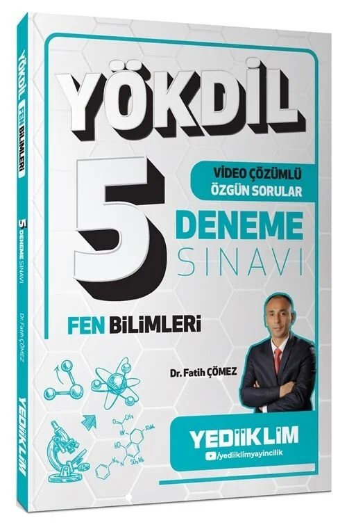 Yediiklim YÖKDİL Fen Bilimleri 5 Deneme Çözümlü - Fatih Çömez Yediiklim Yayınları
