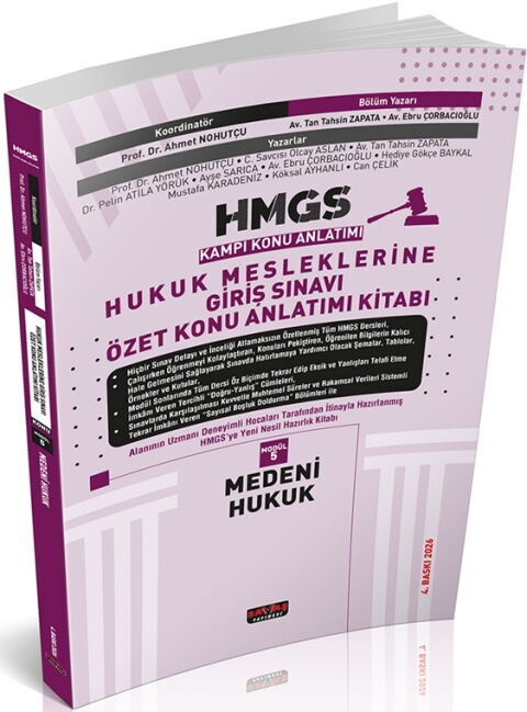 Savaş Yayınevi HMGS Özet Konu Anlatımı Medeni Hukuk Şubat 2026 4. Baskı