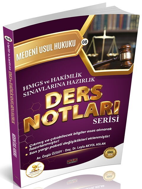 Savaş Yayınları 2026 HUKAL HMGS-HAKİMLİK Medeni Usul Hukuku Ders Notları Özgür Özsoy, Damla Turgut