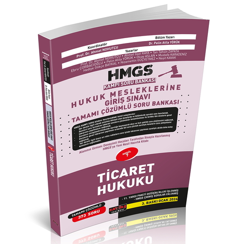 Savaş Yayınları HMGS Kampı Ticaret Hukuku Soru Bankası Savaş Yayınları 2026