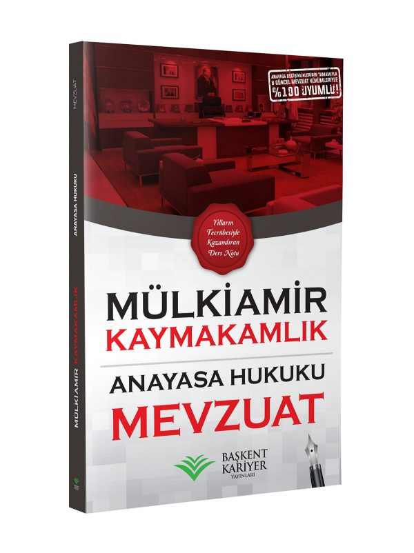 MÜLKİAMİR Kaymakamlık Anayasa Hukuku Mevzuat  Başkent Kariyer Yayınları