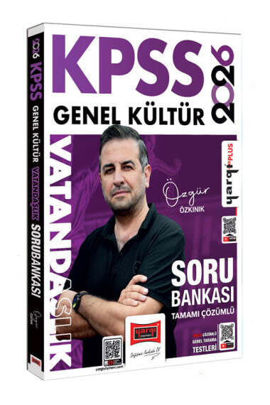 Yargı Yayınları 2026 KPSS Genel Kültür Tamamı Çözümlü Vatandaşlık Soru Bankası Özgür Özkınık Yargı