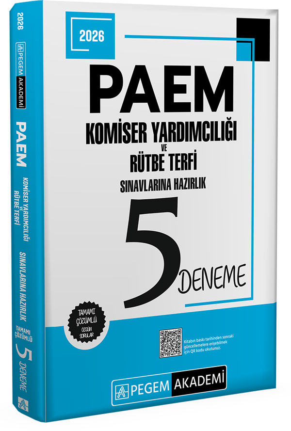 2026 PAEM Komiser Yardımcılığı ve Rütbe Terfi Sınavlarına Hazırlık 5 Deneme