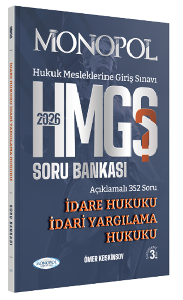 Monopol Yayınları 2026 HMGS İdare Hukuku  İdari Yargılama Hukuku Soru Bankası Ömer Keskinsoy
