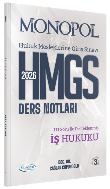Monopol Yayınları 2026 HMGS İş Hukuku Ders Notları Çağlar Çopuroğlu