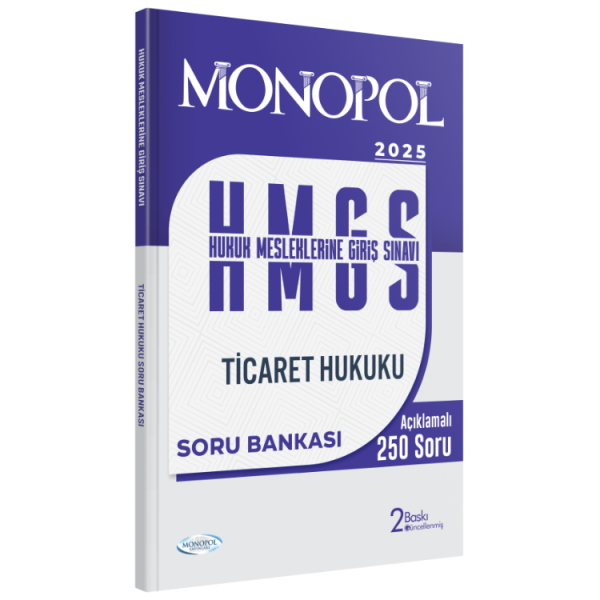 Monopol Yayınları 2025 HMGS Ticaret Hukuku Soru Bankası