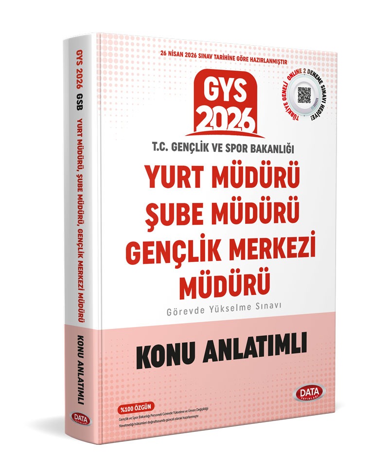 T.C. Gençlik ve Spor Bakanlığı Yurt Müdürü - Şube Müdürü - Gençlik Merkezi Müdürü GYS Konu Anlatımlı