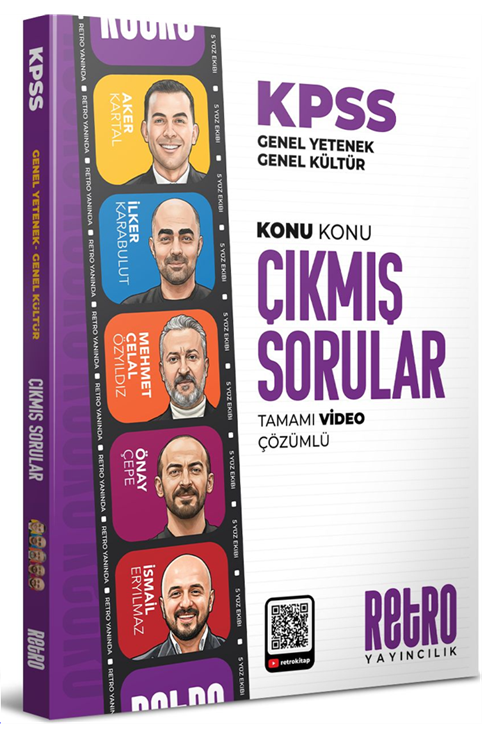 Retro Yayıncılık 2026 KPSS Genel Yetenek Genel Kültür 5Yüz Çıkmış Sorular Konu Konu Çözümlü